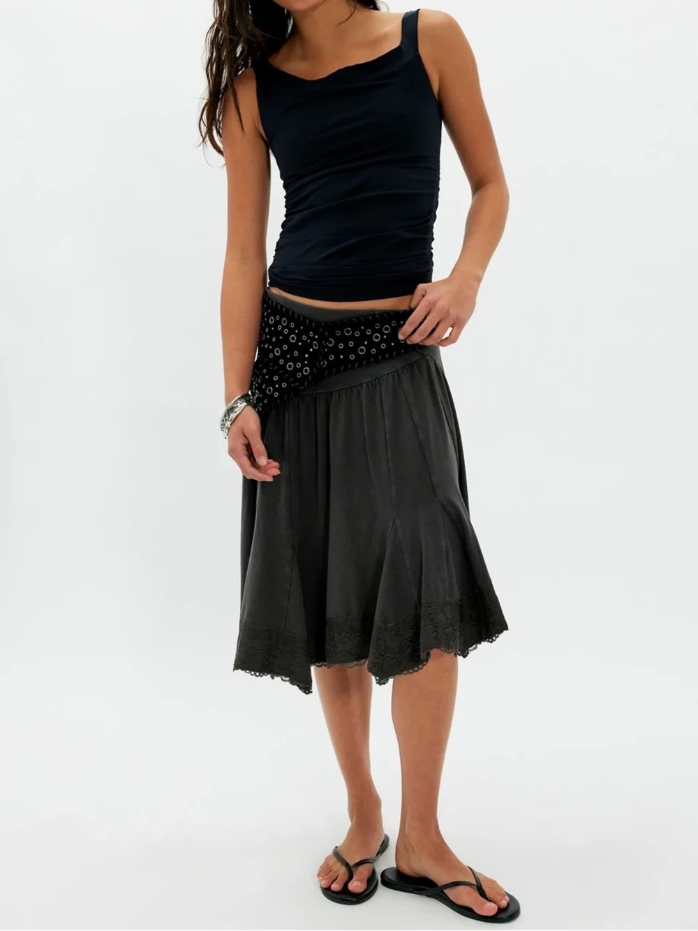 NWT Free People Willow Knit Midi Skirt